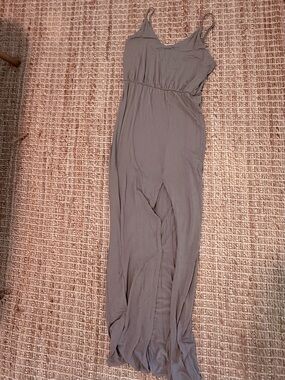 Women’s Sleeveless Maxi Dress in Taupe
